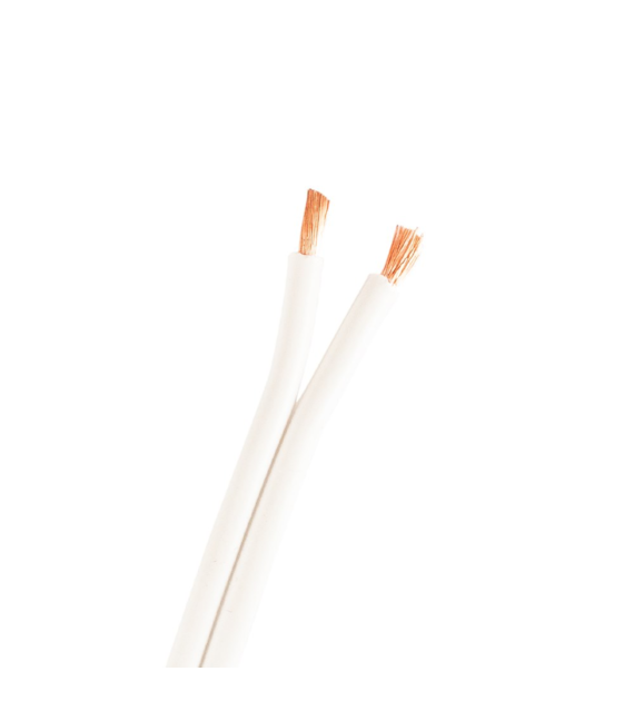PROSON Speaker cable white,100% OFC. 2x1.5mm, 200m