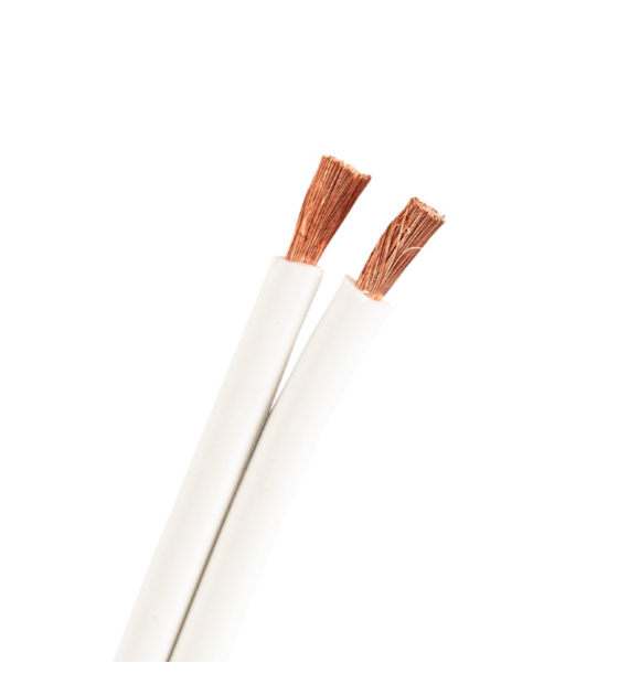 PROSON Speaker cable white,100% OFC. 2x4mm, 100m