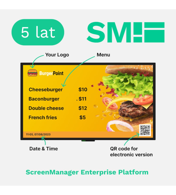 SCREENMANAGER LICENCJA 5 LETNIA